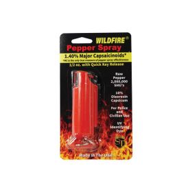 Wildfire 1.4% MC 1/2 oz pepper spray hard case with quick release keychain (Options: Red)